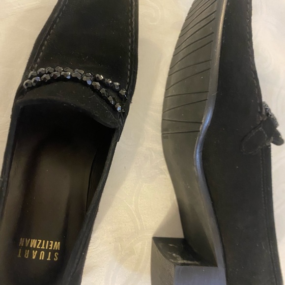 Stuart Weitzman black suede 1.5” heel. Preowned. Barely worn. - Picture 4 of 5